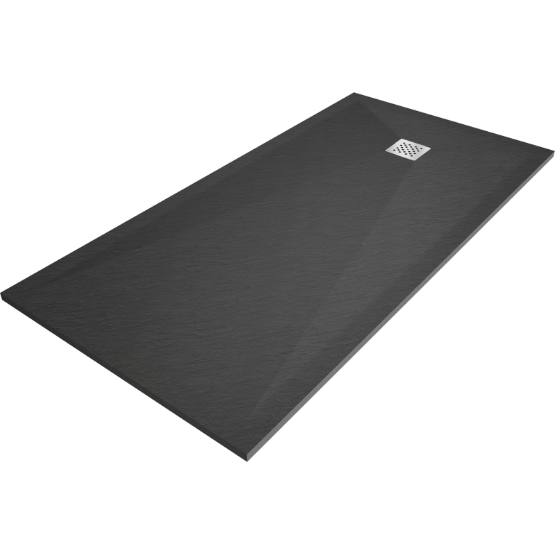 Mexen Stone+ stačiakampis kompozitinis dušo padėklas 200 x 80 cm, antracitas - 44718020