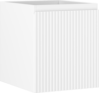Mexen Rivel vonios kambario spintelė po kriaukle 40 cm, 1 stalčius, rifliuota, balta matinė - 91A20-04047-1-BF01