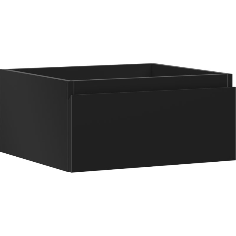 Mexen Orio vonios spintelė po praustuvu 50 cm, 1 stalčius, juoda matinė - 91A10-05023-1-BF71