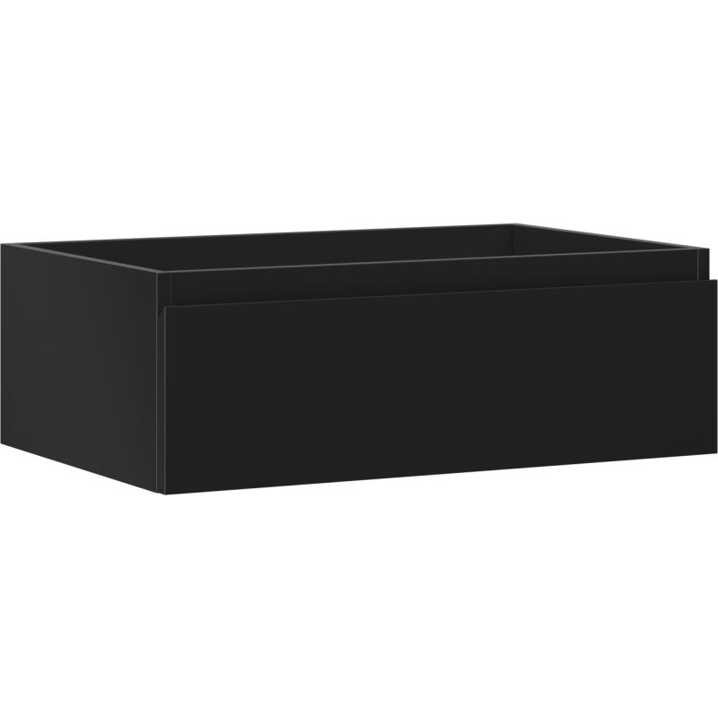 Mexen Orio vonios spintelė po praustuvu 70 cm, 1 stalčius, juoda matinė - 91A10-07023-1-BF71