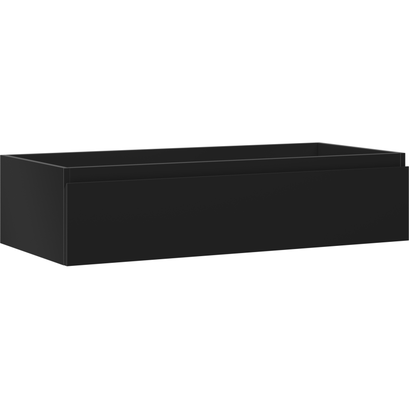 Mexen Orio vonios spintelė po kriaukle 100 cm, 1 stalčius, juoda matinė - 91A10-10023-1-BF71