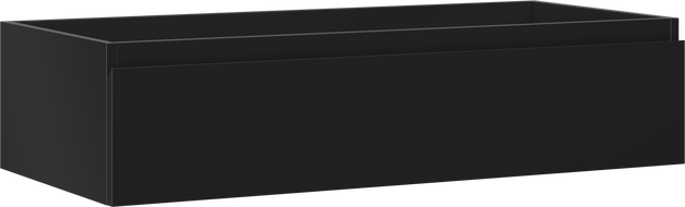 Mexen Orio vonios spintelė po kriaukle 100 cm, 1 stalčius, juoda matinė - 91A10-10023-1-BF71