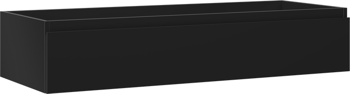 Mexen Orio vonios kambario spintelė po praustuvu 120 cm, 1 stalčius, juoda matinė - 91A10-12023-1-BF71