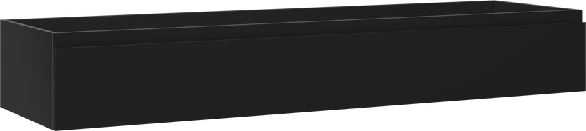Mexen Orio vonios kambario spintelė po praustuvu 160 cm, 1 stalčius, juoda matinė - 91A10-16023-1-BF71