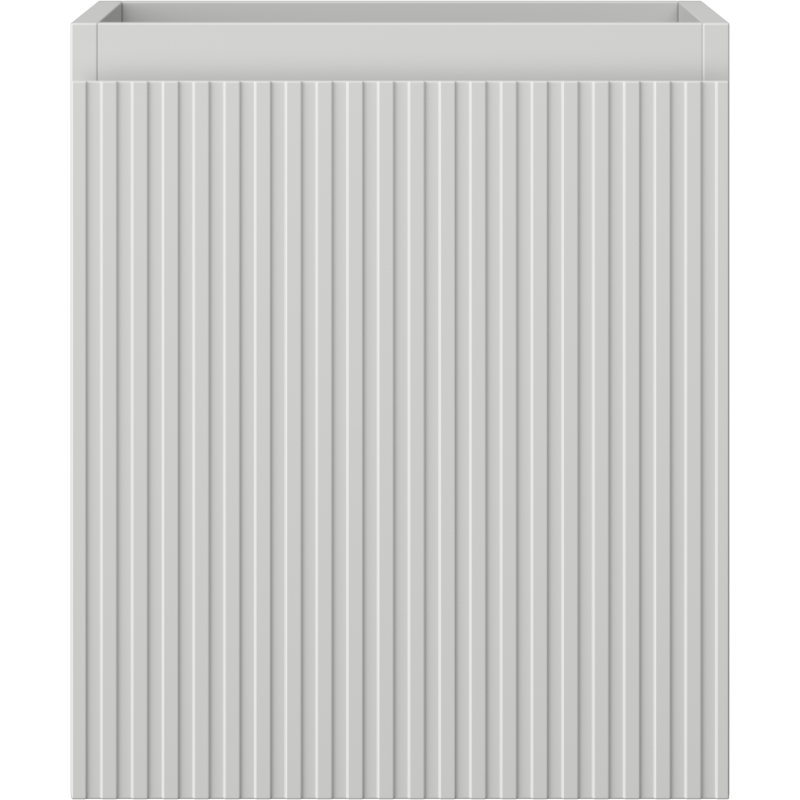 Mexen Rivel vonios kambario spintelė po kriaukle 40 cm, 1 stalčius, grioveliuota, pilka matinė - 91A20-04047-1-BF62