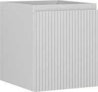 Mexen Rivel vonios kambario spintelė po kriaukle 40 cm, 1 stalčius, grioveliuota, pilka matinė - 91A20-04047-1-BF62