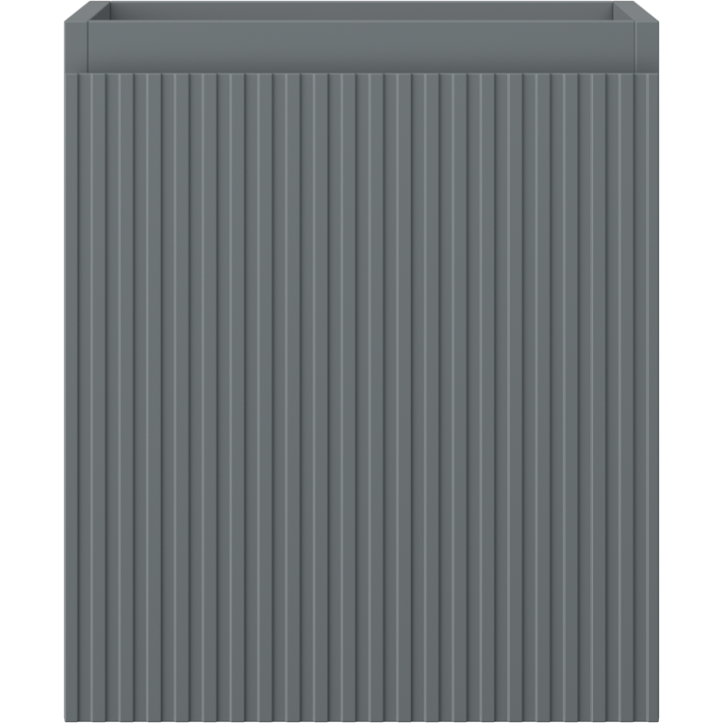 Mexen Rivel vonios spintelė po kriaukle 40 cm, 1 stalčius, rifliuota, pilkai matinė - 91A20-04047-1-BF66