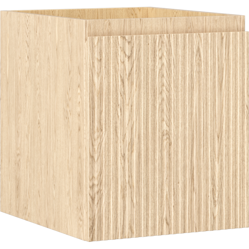 Mexen Rivel vonios kambario spintelė po praustuvu 40 cm, 1 stalčius, rifliuotas, ąžuolas - 91A20-04047-1-BF81