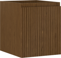 Mexen Rivel vonios kambario spintelė po kriaukle 40 cm, 1 stalčius, grioveliais, riešutmedis - 91A20-04047-1-BF86