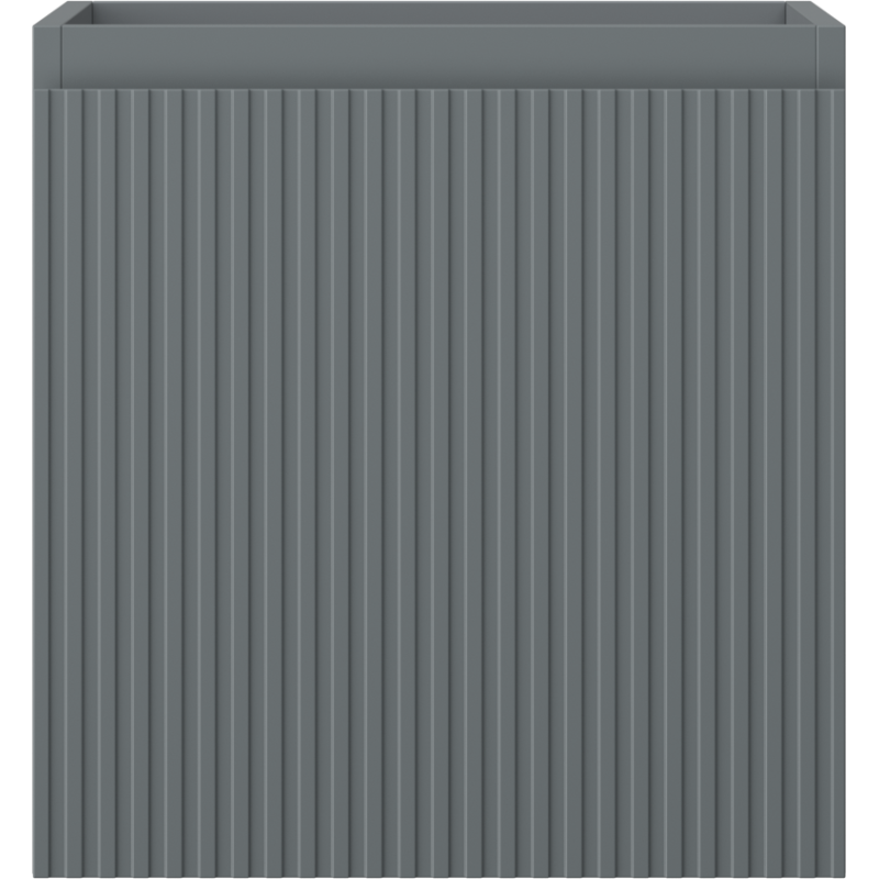 Mexen Rivel vonios kambario spintelė po praustuvu 45 cm, 1 stalčius, rifliuota, matinė grafito spalva - 91A20-04547-1-BF66