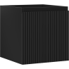 Mexen Rivel vonios kambario spintelė po praustuvu 45 cm, 1 stalčius, grioveliai, juoda matinė - 91A20-04547-1-BF71