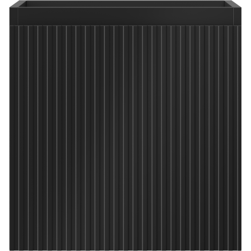 Mexen Rivel vonios kambario spintelė po praustuvu 45 cm, 1 stalčius, grioveliai, juoda matinė - 91A20-04547-1-BF71