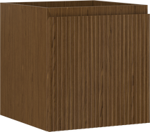 Mexen Rivel vonios spintelė po praustuvu 45 cm, 1 stalčius, rifliuotas, riešutas - 91A20-04547-1-BF86