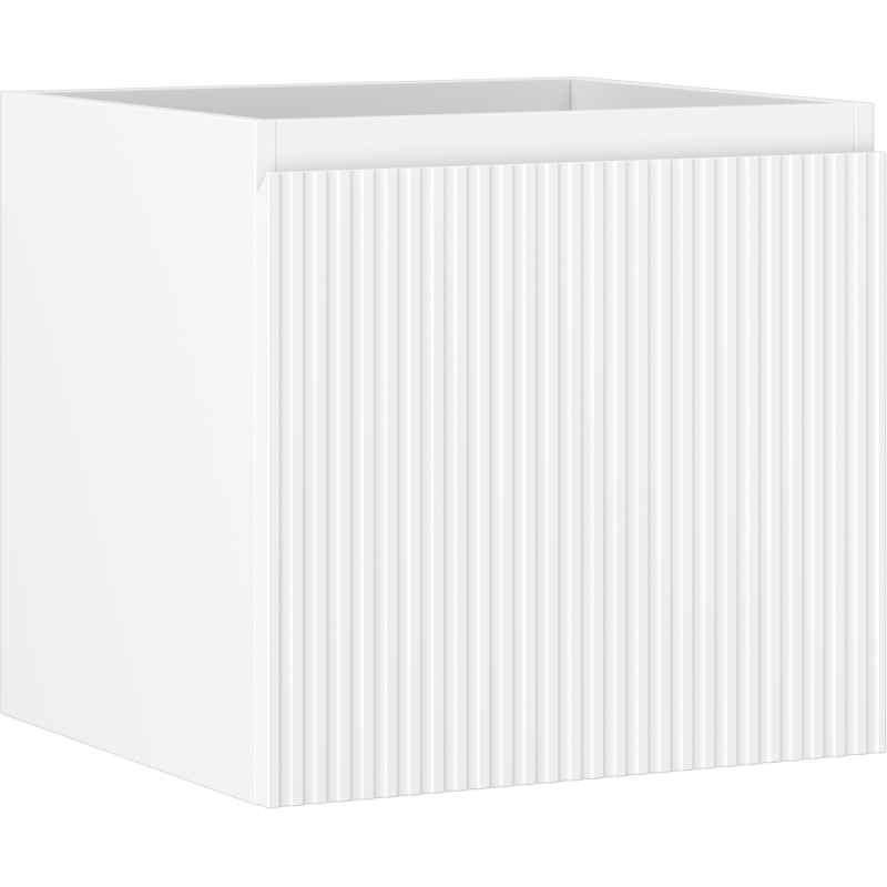 Mexen Rivel vonios spintelė po praustuvu 50 cm, 1 stalčius, grifų raštas, balta matinė - 91A20-05047-1-BF01