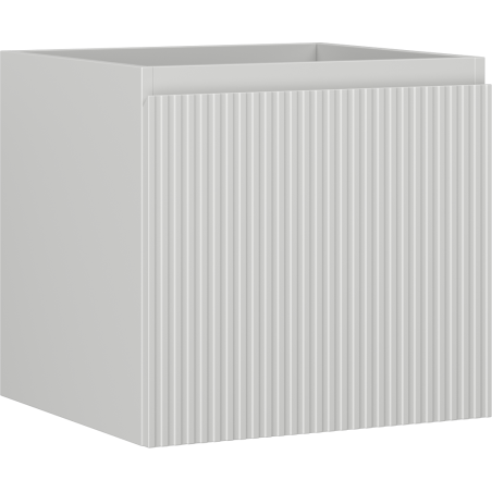 Mexen Rivel vonios kambario spintelė po kriaukle 50 cm, 1 stalčius, rifliuota, pilka matinė - 91A20-05047-1-BF62