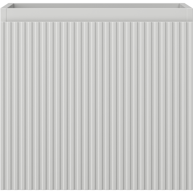 Mexen Rivel vonios kambario spintelė po kriaukle 50 cm, 1 stalčius, rifliuota, pilka matinė - 91A20-05047-1-BF62