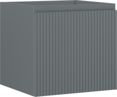 Mexen Rivel vonios spintelė po praustuvu 50 cm, 1 stalčius, rifliuotas, grafitas matinis - 91A20-05047-1-BF66