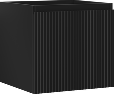 Mexen Rivel vonios kambario spintelė po praustuvu 50 cm, 1 stalčius, briaunuota, juoda matinė - 91A20-05047-1-BF71