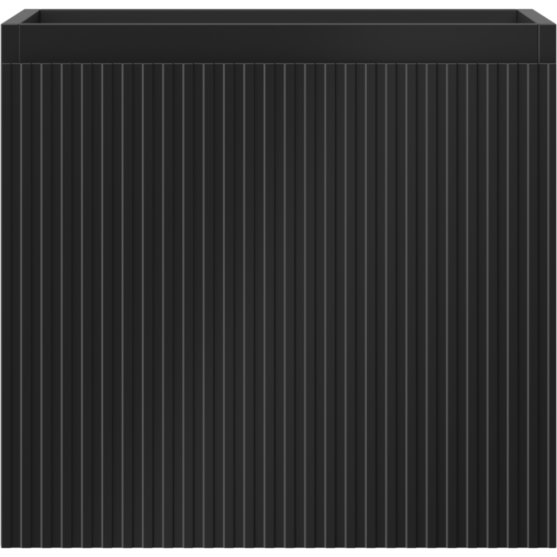 Mexen Rivel vonios kambario spintelė po praustuvu 50 cm, 1 stalčius, briaunuota, juoda matinė - 91A20-05047-1-BF71