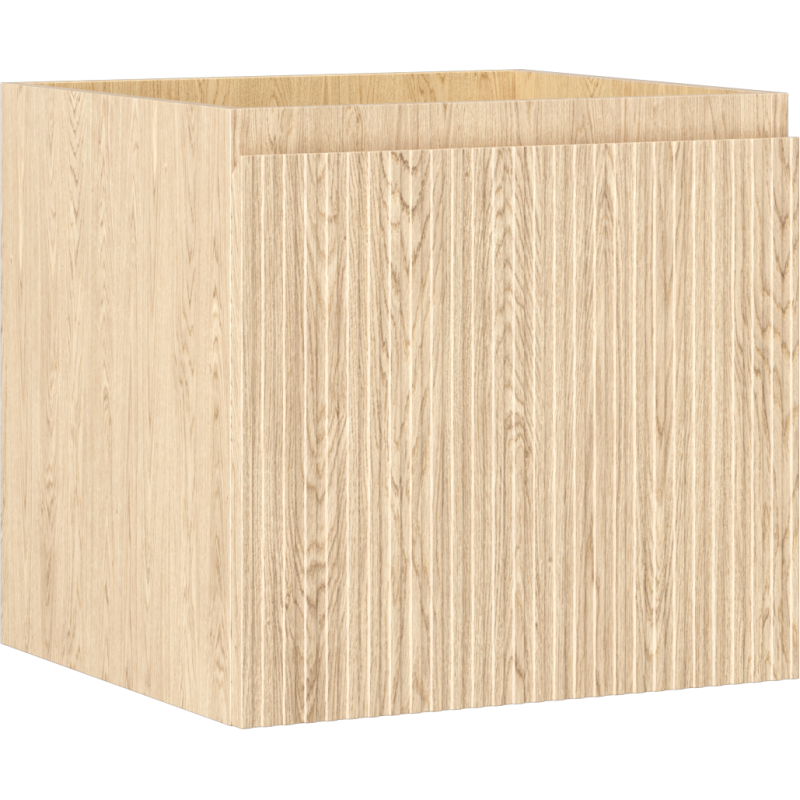 Mexen Rivel vonios spintelė po praustuvu 50 cm, 1 stalčius, rifliuota, ąžuolas - 91A20-05047-1-BF81