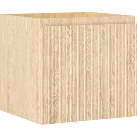 Mexen Rivel vonios spintelė po praustuvu 50 cm, 1 stalčius, rifliuota, ąžuolas - 91A20-05047-1-BF81