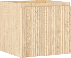Mexen Rivel vonios kambario spintelė po kriaukle 50 cm, 1 stalčius, rifliuota, ąžuolas - 91A20-05047-1-BF81