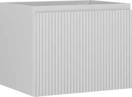 Mexen Rivel vonios spintelė po praustuvu 60 cm, 1 stalčius, su grioveliais, pilkai matinė - 91A20-06047-1-BF62