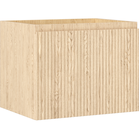 Mexen Rivel vonios kambario spintelė po praustuvu 60 cm, 1 stalčius, rifliuota, ąžuolas - 91A20-06047-1-BF81