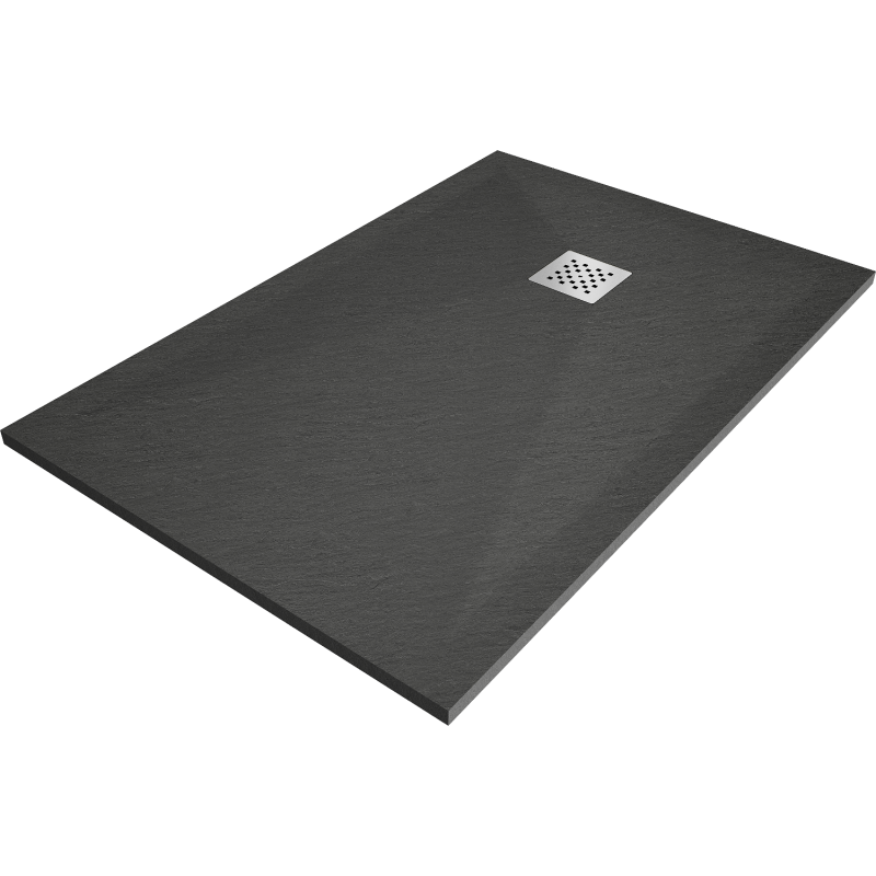 Mexen Stone+ Kompozitinis stačiakampis dušo padėklas 110 x 90 cm, antracitas - 44719011