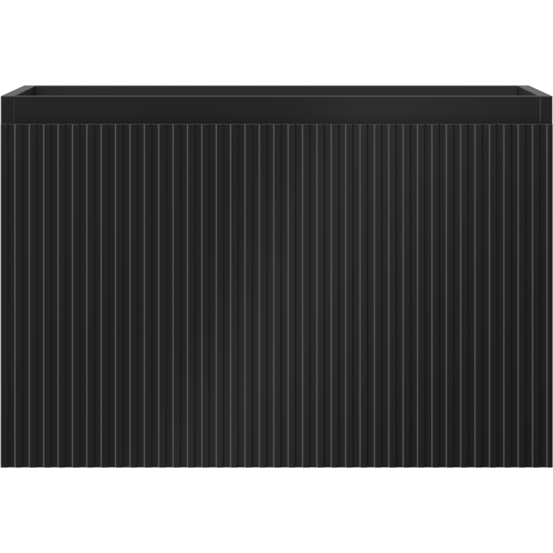 Mexen Rivel vonios spintelė po praustuvu 70 cm, 1 stalčius, rifliuotas, juodas matinis - 91A20-07047-1-BF71