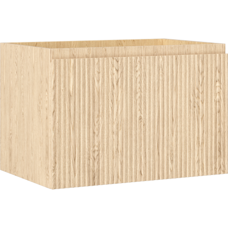 Mexen Rivel vonios kambario spintelė po praustuvu 70 cm, 1 stalčius, banguotas, ąžuolas - 91A20-07047-1-BF81