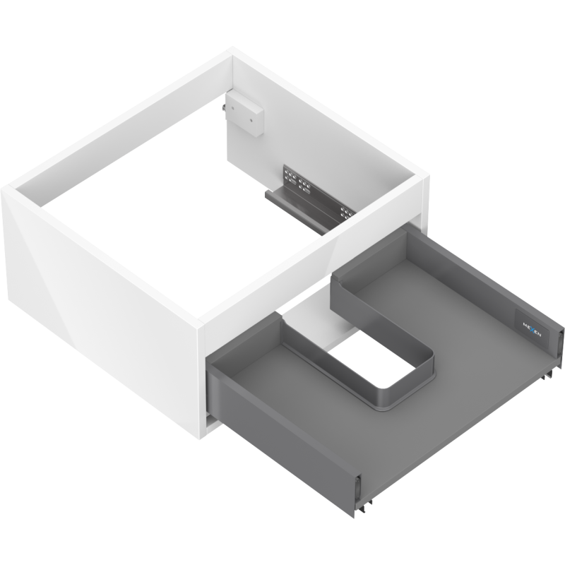 Mexen Box-A spintelės korpusas po praustuvu 50 cm, 1 stalčius, baltas blizgus - 91AX0-0500-235-1-00
