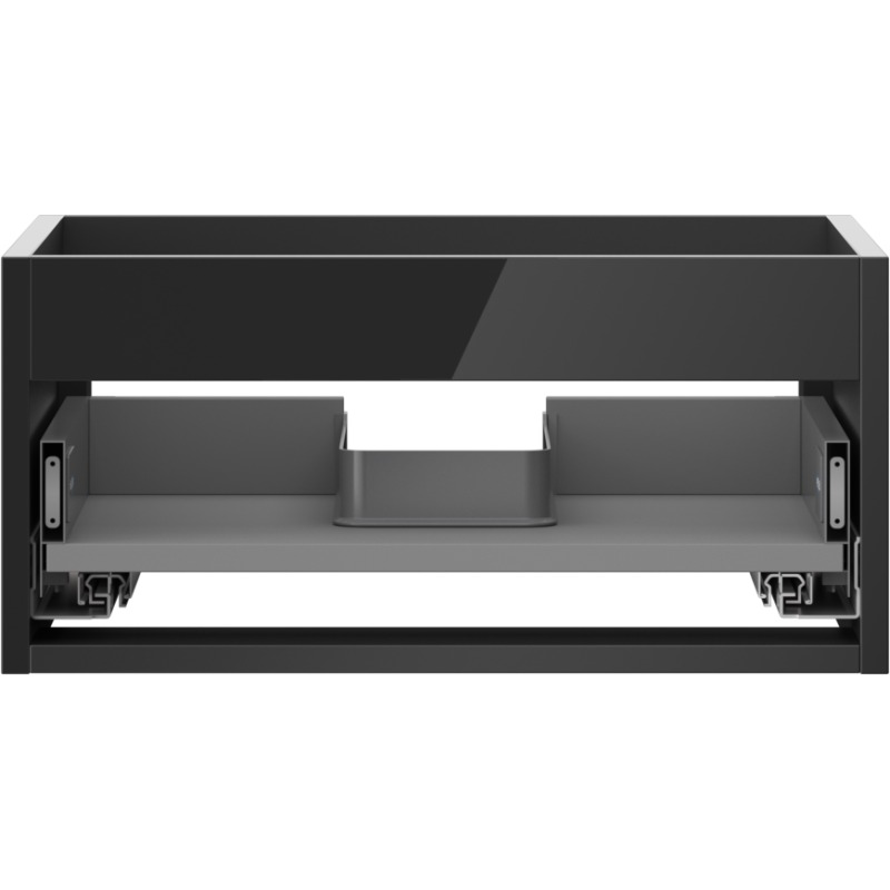 Mexen Box-A kabineto korpusas po praustuvu 50 cm, 1 stalčius, juodas blizgesys - 91AX0-0500-235-1-70