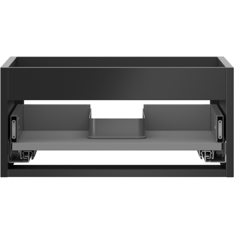 Mexen Box-A spintelės korpusas po praustuvu 50 cm, 1 stalčius, juodas matinis - 91AX0-0500-235-1-71