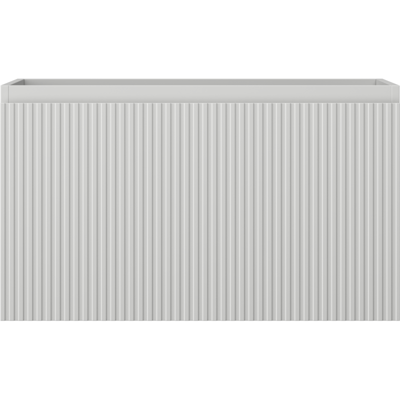 Mexen Rivel vonios spintelė po praustuvu 80 cm, 1 stalčius, grioveliais, pilka matinė - 91A20-08047-1-BF62