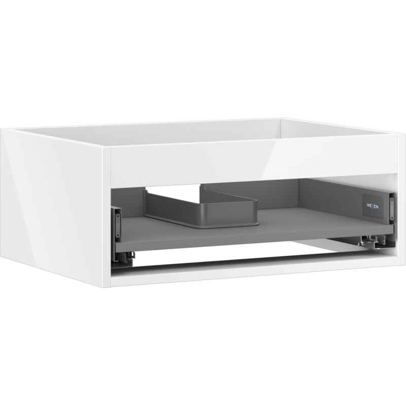 Mexen Box-A spintelės po praustuvu korpusas 60 cm, 1 stalčius, blizgus baltas - 91AX0-0600-235-1-00