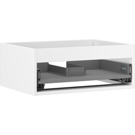 Mexen Box-A spintelės korpusas po kriaukle 60 cm, 1 stalčius, balta matinė - 91AX0-0600-235-1-01