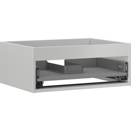 Mexen Box-A spintelės korpusas po praustuvu 60 cm, 1 stalčius, pilka matinė - 91AX0-0600-235-1-62