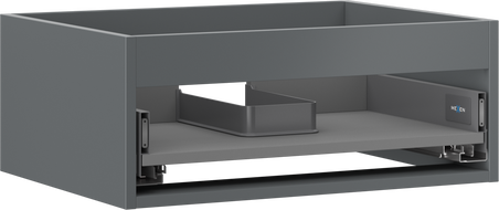 Mexen Box-A korpus po praustuvo spintele 60 cm, 1 stalčius, matinė grafito - 91AX0-0600-235-1-66