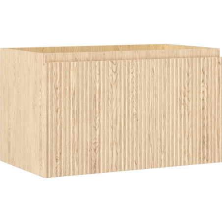 Mexen Rivel vonios spintelė po praustuvu 80 cm, 1 stalčius, rifliuota, ąžuolas - 91A20-08047-1-BF81