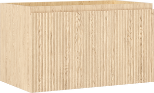 Mexen Rivel vonios kambario spintelė po praustuvu 80 cm, 1 stalčius, rifliuota, ąžuolas - 91A20-08047-1-BF81