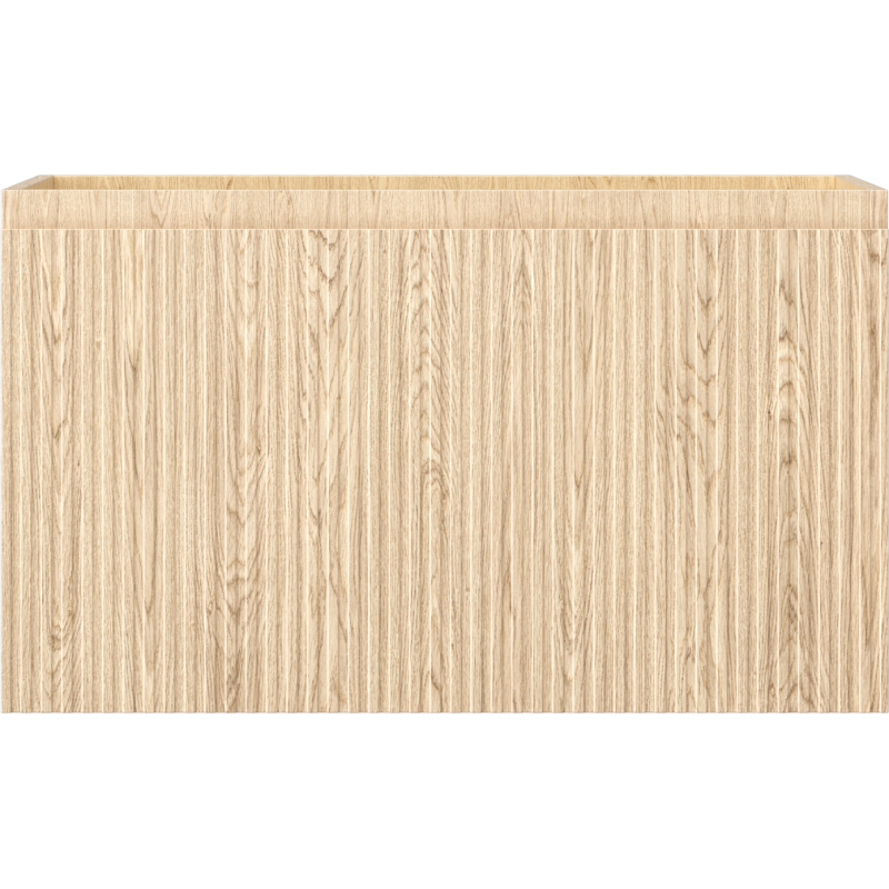 Mexen Rivel vonios kambario spintelė po praustuvu 80 cm, 1 stalčius, rifliuota, ąžuolas - 91A20-08047-1-BF81