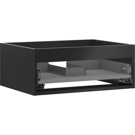 Mexen Box-A spintelės korpusas po praustuvu 60 cm, 1 stalčius, juodas matinis - 91AX0-0600-235-1-71