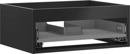 Mexen Box-A spintelės korpusas po praustuvu 60 cm, 1 stalčius, juodas matinis - 91AX0-0600-235-1-71