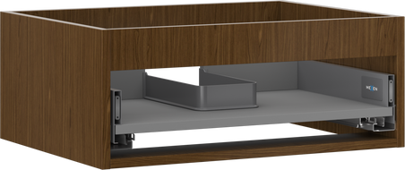 Mexen Box-A spintelės korpusas po praustuvu 60 cm, 1 stalčius, riešutas - 91AX0-0600-235-1-86