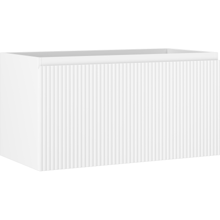 Mexen Rivel vonios spinneris po kriaukle 90 cm, 1 stalčius, grioveliuotas, baltas matinis - 91A20-09047-1-BF01