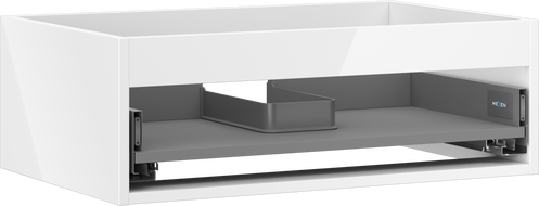Mexen Box-A spintelės po praustuvu korpusas 70 cm, 1 stalčius, baltas blizgesys - 91AX0-0700-235-1-00