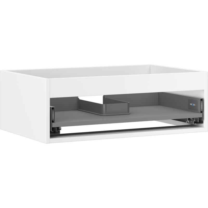 Mexen Box-A korpus pakabinamosios spintelės korpusas 70 cm, 1 stalčius, baltas matinis - 91AX0-0700-235-1-01