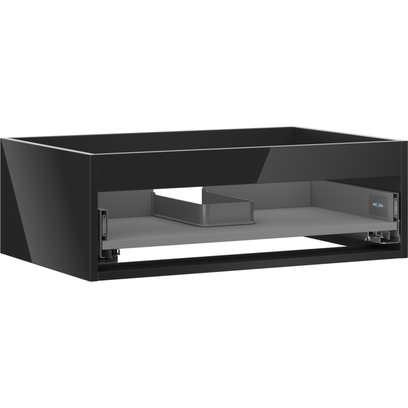 Mexen Box-A vonios spintelės korpusas 70 cm, 1 stalčius, juoda blizgi - 91AX0-0700-235-1-70