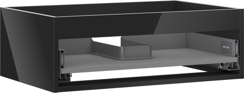 Mexen Box-A vonios spintelės korpusas 70 cm, 1 stalčius, juoda blizgi - 91AX0-0700-235-1-70